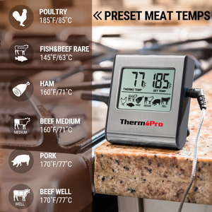 Thermopro TP16 Digitale Cottura Alla Griglia Fumatore Cibo BBQ <span class=keywords><strong>Temperatura</strong></span> <span class=keywords><strong>Termometro</strong></span> Da Forno Termometri Termometri Per La Casa per Lo Zucchero di Tè - Product Image 2