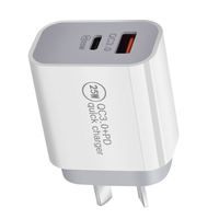 Prix de gros original Charge rapide téléphone portable 1 USB 1 Type C 12v 25w 20w Adaptateur secteur
