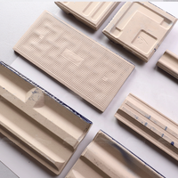 Precio barato al por mayor 240x115mm Bullnose de porcelana antideslizante borde piscina frontera azulejos