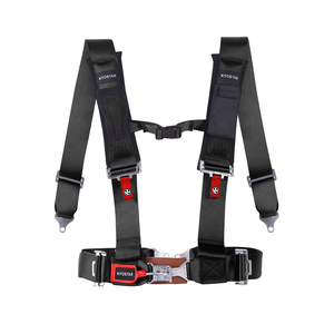 Sabuk pengaman UTV balap Off-Road, sabuk pengaman nilon 4 titik dengan anyaman poliester bantalan 3 inci dan selot aluminium - Product Image 1