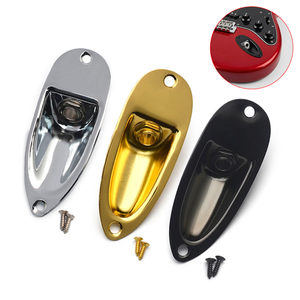 แผ่นปิดช่องแจ็คกีตาร์แบบ Boat Style ขนาด 1/4 นิ้ว พร้อมสกรู สำหรับกีตาร์ไฟฟ้า <span class=keywords><strong>Fender</strong></span> Stratocaster Strat - Product Image 1