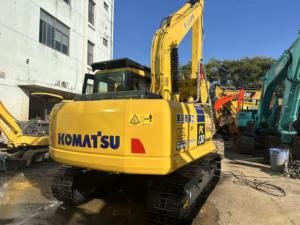 Haute performance utilisé Komatsu PC130 pelle 12.5 tonnes Cummins Engine pompe à moteur pelle d'occasion dans la cour de Shanghai - Product Image 3