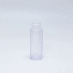 Vente en gros de tubes de mascara vides en plastique écologique de 3 ml, mini, rose, transparent, givré, 100 pièces - Product Image 3