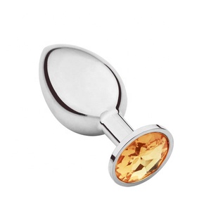 Горячая Распродажа розовый Золотой пистолет металлическая Анальная пробка стимуляция киски секс-игрушки для лесбиянок и мужчин - Product Image 3