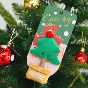 Giocattoli di peluche di <span class=keywords><strong>natale</strong></span> per gatti di peluche giocattolo da masticare con bastone SilverVine - Product Image 4