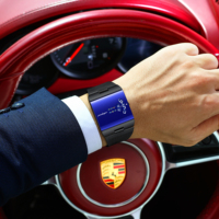 Montre à quartz pour homme Poedagar 857, design futuriste élégant et tendance, boîtier en alliage étanche, bracelet en acier inoxydable.