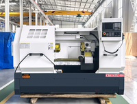 Torno CNC Horizontal CK6163 con Diseño de Bancada Plana, Alto Torque, Sistema de Control GSK, Máquina de Torneado de Metal
