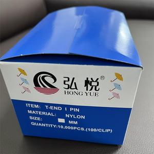 Vente en gros d'usine : Épingle de sécurité en plastique fin tressé en nylon en forme de I de 7 mm, épingle de fixation pour étiquette, pistolet à épingle, épingle blanche - Product Image 5