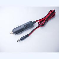 Chargeur de voiture allume-cigare avec câble d'alimentation cc 5525 prise 5521 mm à prise jack mâle à femelle mâle à mâle câble