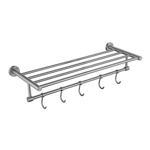 Jianghu Hui Bath Hardware <b>Set</b> 304 Stainless Steel Chrome Plated No Drilling Required Multi Purpose <b>Bathroom</b> <b>Accessories</b> - Product Image 3