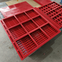 Plaque de tamisage en polyuréthane (PU) résistante à l'abrasion pour la séparation de sable et de pierre dans l'exploitation minière, maille de tamis vibrant en polyuréthane pour systèmes de déshydratation