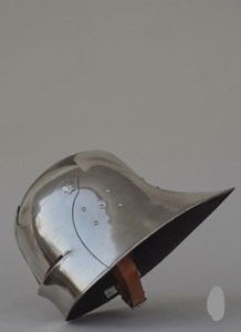 Casque de Salle d'Armes Traditionnel Italien en Acier Calibre 18, Fait Main, Durable, Portatif, pour Adulte, pour Fêtes Costumées et Scène - Product Image 3