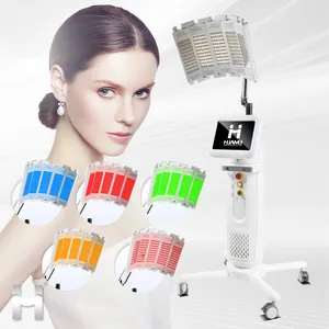 2024 mới nhất PDT LED chiếu sáng Beauty Salon máy/ánh sáng màu xanh trị liệu điều trị mụn trứng cá/liệu pháp ánh sáng đỏ PDT máy