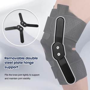 Rodillera de alta calidad con bisagras de aluminio extraíbles, soporte para rodilla, perfecta para el menisco. - Product Image 5
