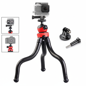 Trépied en silicone flexible avec verrouillage par torsion pour appareil photo numérique, kit de montage portable Go Pro - Product Image 1