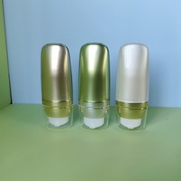 Flacon pompe sans air inversé CA08A 50 ml, tube cosmétique en acrylique pour emballage de sérum, lotion, base de maquillage