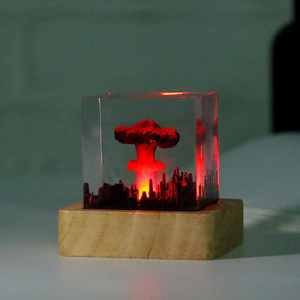Lámpara decorativa de luz nocturna de bomba <span class=keywords><strong>atómica</strong></span> de resina hecha a mano para el hogar y regalos coleccionables - Product Image 2