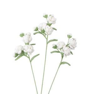 Ramo <span class=keywords><strong>de</strong></span> Flores Tejidas a Mano con Hilo, Jazmín Artificial, Arreglo Floral para Jarrón, Regalo para el Día <span class=keywords><strong>de</strong></span> San Valentín, Decoración del Hogar - Product Image 6
