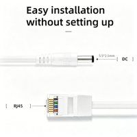Conmutador de Red CCTV ANPA de Alta Calidad, 48V 10/100Mbps, Divisor PoE, Plástico, Plug and Play, Apilable, Impermeable, Puerto de Consola RJ45, DC12V