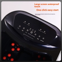 NINGDECRIUS Machine de massage électrique automatique pour usage domestique avec fonction musicale et chauffante, bain de pieds à température constante pour une immersion profonde