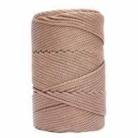 Fil de raphia en soie glacée, 20 mètres, 3mm d'épaisseur, pour crochet à la main, en polypropylène de 10s