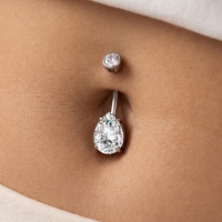 Implant Grade ASTM F136 Titane Nombril Anneaux Haute Qualité G23 Titane Nombril Piercing Mode Corps Bijoux En Gros