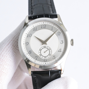 Reloj de Pulsera Mecánico Formal Atemporal de Primera Calidad, con Segundero en el Subesfero, Correa de Cocodrilo, Perfecto para Cenas de Negocios y Eventos de Gala - Product Image 1