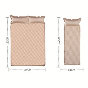 Matelas de sol auto-gonflant double/simple en mousse pour camping avec oreiller intégré - Product Image 3