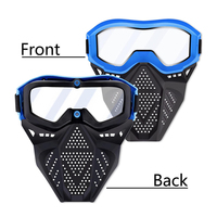 Masque tactique en plastique détachable pour enfants pour jeu de tir cyclisme Noël Cosplay Party Team Selection