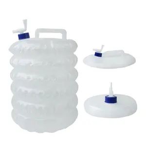 Hs בקבוק אחסון פלסטיק 15l מיכל מים מתקפל עבור 5l או 10l או 15l עם קידום לוגו עבור קמפינג ספורט פיקניק