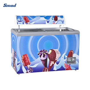 Congelador Horizontal con Puerta de Vidrio Deslizante para Exhibición de Hielo en Supermercados, 510L - Product Image 6