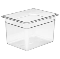 Bac Gastronorme Nansheng 1/2 GN Transparent en Polycarbonate pour Équipement de Restaurant, Plusieurs Tailles Disponibles, Bacs de Préparation Alimentaire en PC pour Cuisine