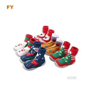 ZJFY- I073 Baby Rubber Sole Sock Shoes Baby Rubber Socks Shoes Kids Sock Shoes