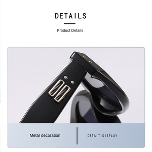 Маленькая Красная книга ретро солнцезащитные очки кошачий глаз унисекс модель 2025 новый высокий уровень поляризованный UV400 тонкий - Product Image 4