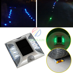 Goujon de route solaire réfléchissant en aluminium <span class=keywords><strong>Zebra</strong></span> Crossing Cat Eye Produit d'avertissement de trafic en provenance de Chine - Product Image 3