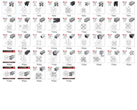 40 types différents de profilés en aluminium extrudé à fente en T 4040, anodisés sur mesure pour les cadres d'automatisation et les bancs de travail