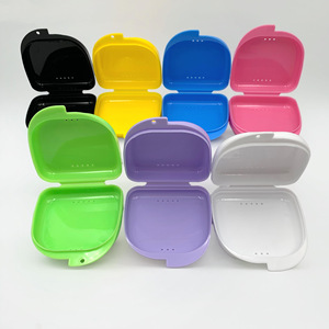 Dental invisible braces storage box, <b>retainer</b> storage box, braces <b>case</b>, denture <b>case</b>, double-sided perforated portable tooth - Product Image 2
