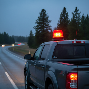 <b>Red</b> 6-<b>LED</b> Cylindrical Warning Lamp for Auto Exterior BM-1100 - Product Image 3