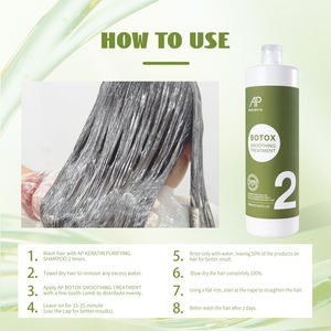 ทรีทเม้นท์เคราตินธรรมชาติออร์แกนิคสำหรับวีแกน แบรนด์ส่วนตัว สำหรับร้านเสริมสวยระดับมืออาชีพ นาโนพลาสติก โบท็อกซ์ โปรตีน ยืดผมตรง - Product Image 5