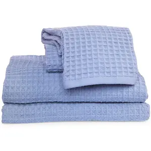 Spa Wafel 100% Katoen Luxe Handdoek Set Lichtgewicht Wafel Badhanddoek/Handdoek/Gezicht Handdoeken Set