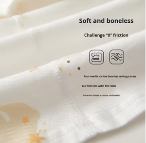 Conjunto <span class=keywords><strong>de</strong></span> <span class=keywords><strong>Dos</strong></span> Piezas <span class=keywords><strong>para</strong></span> Bebés <span class=keywords><strong>de</strong></span> 6 <span class=keywords><strong>Meses</strong></span>, Estampado <span class=keywords><strong>de</strong></span> Animales <span class=keywords><strong>de</strong></span> Dibujos Animados, Manga Corta, Cierre <span class=keywords><strong>de</strong></span> Botón, Algodón Puro, Ropa Delgada <span class=keywords><strong>de</strong></span> Verano <span class=keywords><strong>para</strong></span> Niños y Niñas - Product Image 4