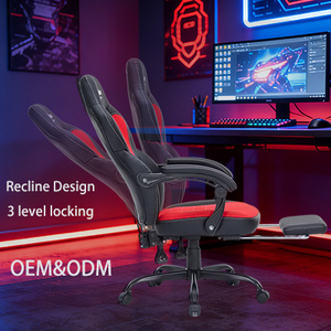 Silla de Juego Ergonómica Reclinable Estilo Racing Ruibao con Altura Ajustable y Elevación de Gas de 3 Etapas para Sala de Juegos y Oficina - Product Image 4