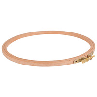 Fabricant de gros cercle de broderie arrondi en bois de hêtre cadre de broderie en bois massif réglable fait à la main pour travaux d'aiguille en croix
