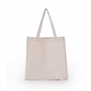 Bolsa de Tela Ecológica Reutilizable con Logotipo Personalizado, Bolsa de Compras de Lona de Calicó Orgánica, Gruesa, 100% Algodón - Product Image 5