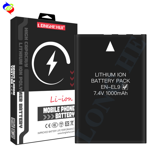 Brand New 1000mAh EN-EL9 Rechargeable Li-ion Camera Battery for Nikon D40 D40X D5000 D3000 D60 D8000