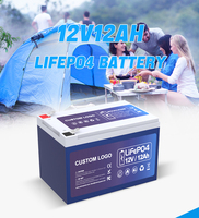 Baterai Lithium Ion Lifepo4 12v 12ah Baterai Lithium Iron Phosphate Isi Ulang Baterai Lifepo4 untuk Sistem Solar UPS