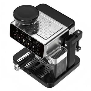 <span class=keywords><strong>Cafetière</strong></span> automatique Newle 20 bars en acier inoxydable, contrôle numérique <span class=keywords><strong>programmable</strong></span>, auto-nettoyante, <span class=keywords><strong>capacité</strong></span> 3 tasses, usage domestique - Product Image 3