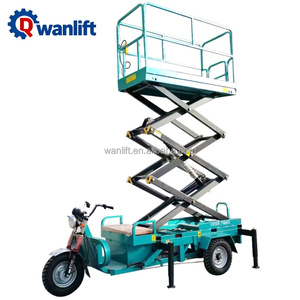 Lift Kargo Berkualitas Tinggi Harga Terjangkau 6~14m Elevator Pengangkat Beban Self Propelled Mobile Scissor Lift Platform Baja Paduan Elektrik 2000kg - Product Image 3