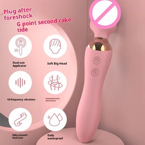 Baguette vibrante rechargeable par USB à double extrémité pour femmes, stimulation du point G, clitoridienne, étanche, faible bruit, masseur <span class=keywords><strong>sextoy</strong></span> féminin - Product Image 2