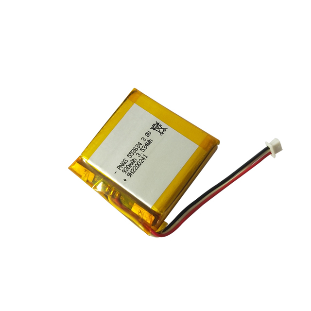 BIS Certification Customizable 3.8V 930mAh 1050mAh Solid State Rechargeable Batteries for Vehicle Tracker Models 553634 PNAS